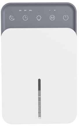 Dehumidifier, 50 OZ Dehumidifier for Bedroom, Quiet Dehumidifier with Timer Sleep Mode, Auto Defrost, 7 Colors LED Light And Auto Shut Off Function Small Dehumidifier for Bathroom, RV, Closet