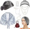 RANJIMA Oma Kostüm Alte Frau, Old Lady Großmutter Cosplay Zubehör Set, 10 Teiliges Perücke Accessoire Set, Verkleidung für Fasching Karneval Halloween Damen Mädchen