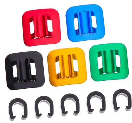 BESPORTBLE 6stücke Fahrradkabelklemmen Kabelorganisator C-Schellen Für Bremskabel Schaltzugklemmen Schlauchführungen Fahrradzubehör Kunststoff-kabelschnallen Umwerfer-c-Schellen Vielseitig Ei