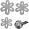 JCKD 3 Piezas Protectores de sartenes, Protectores apilables Lavables, Protectores Antideslizantes Resistentes al Calor, Fieltro Reutilizable para ollas, sartenes y Cuencos, 3 tamaños Diferentes