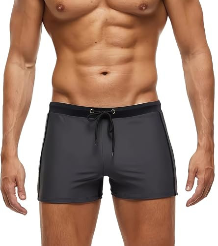 XDSP Maillot de Bain Homme Short de Bain Homme Shorts de Bain Maillot de Bain Maillot Surf Séchage Rapide Boxer de Plage avec Cordon de Serrage Réglable Confortable