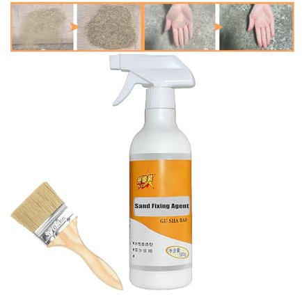Sand Fixing Agent Spray, Powerful Sand Curing Spray for Wall & Floor, Water-Based Penetrating Waterproof Concrete Hardener (1PCS)