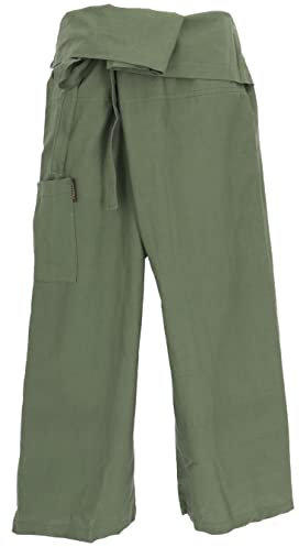 pantalon de pêcheur en coton, pantalons de yoga du Népal couleur de boue / pantalon de pêcheur du Népal