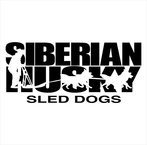 siviwonder Auto Aufkleber Siberian Husky SLED Dog Hundeaufkleber 30cm Black
