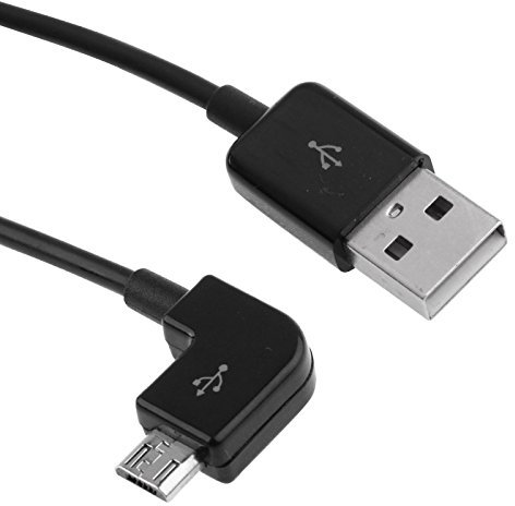 Cavo USB Host/OTG adattatore per Samsung Galaxy Tab 3 e cavo di ricarica nero Data/Charge Coudé