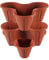 Pure Garden Stackable Flower Pot Planters-Set of 3, Hunter Green