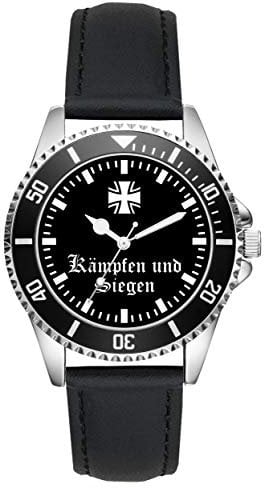 Soldat Geschenk Artikel Bundeswehr Kämpfen und Siegen Uhr L-2164