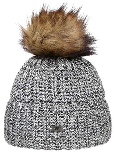 Eisbär Damen Felia Lux MÜ Mütze, graumele-h.braun, One Size