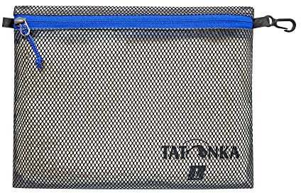 Tatonka Reißverschlusstasche Zip Pouch - Flache Aufbewahrungs- und Dokumententasche in verschiedenen Größen und als Set - durchsichtig, wasserfest und robust , black, L (25 x 20 cm)