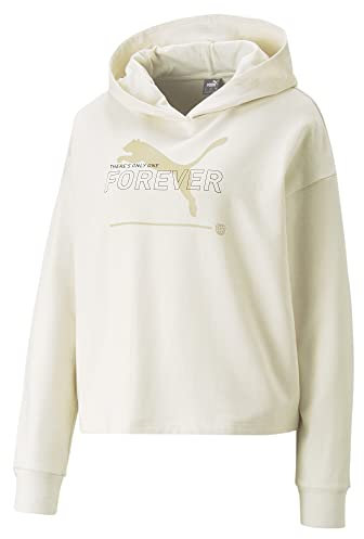 PUMA Damen Pullover Sweater Kapuzenpullover Essentials+ Better Hoodie, Farbe:Creme, Artikel:-99 no Color, Größe:S