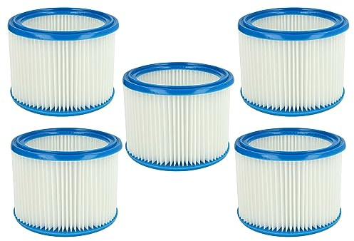 vhbw Filterset 5x Faltenfilter kompatibel mit Mirka 1025 L PC, 915 L PC Staubsauger - Filter, Patronenfilter