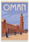 World Travel Retro Poster Oman Poster Coole Kunstwerke Malerei Wandkunst Leinwand Drucke Hängende Bild Poster 20 x 30 cm