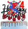 Spider-man 4th Birthday Cake Topper with Candle Red Spider Candles Cake Decorations for Boys,Happy 4th Spider Theme Party Candles Cake Cupcake Topper for Boys Girls 4th Birthday Decor