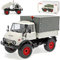 Mercedes-B U406 Unimog Kiesel Grau mit Plane 1963-1989 1/18 Schuco Modell Auto Modell Auto