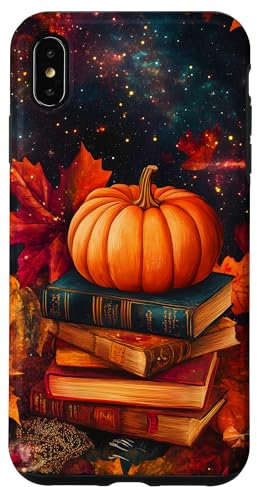 Space Pumpkin Autumn Case for iPhone XS Max