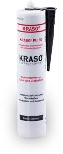 KRASO® PU 50, Klebstoff Dichtstoff dauerelastisch haftstark zum Einbinden von Folienflanschen für nasse und trockene Oberflächen Montagekleber (1 Stück)