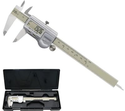 Micrómetro 150 Mm IP67 Impermeable Digital Vernier Caliper Regla Vernier Calibre Micrómetro Digital Calibres Digital 150 Mm Herramientas de medición(0-150mm)