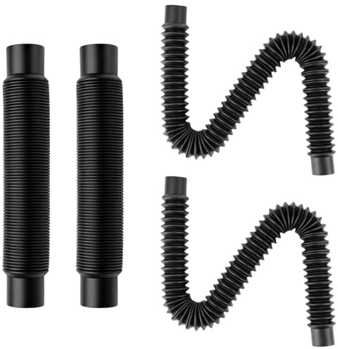 EcoBrisa Rain Barrel Hose Connector Kit 1.25Dia Downspout Diverter Kit Linking Rainwater Overflow Barrels to Store More Rainwater for Outdoor Home Garden(4Pcs, Each8.6-31Long)