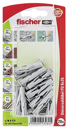 Fischer Universaldübel FU 6 x 35 K SB-Karte, 053280