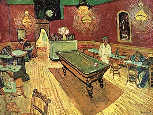 1art1 Vincent Van Gogh Poster Das Nachtcafé An Der Place Lamartine In Arles, 1888 Kunstdruck Bild 80x60 cm