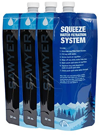 Sawyer SP113 kit de 3 Sacs, SP119 Adapter Screw, SP110 Inline Hydratation Pack Adapter, SP115 Fast Fill Adapter, SP170 Quick Disconnect Adapter Kit, SP158 Conversion Kit (SP113 kit de 3 Sacs)