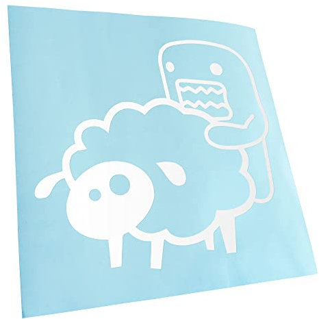 Kiwistar Autoaufkleber - Domo sheep Aufkleber für Auto, Laptop, Fahrrad, LKW, Motorrad mehrfarbig JDM Decal Racing