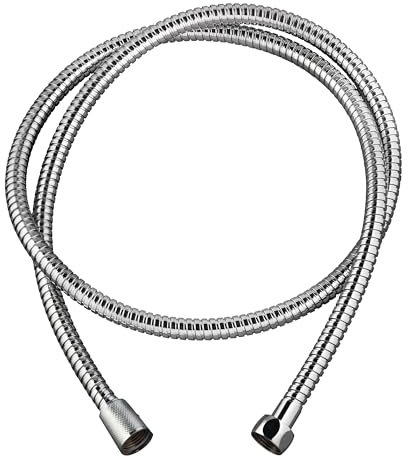 Wirquin 60720937 Power Flexible de ducha de metal, Plateado, 60720938