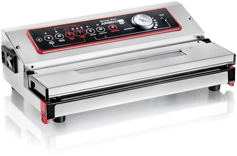 Magic Vac, Jumbo 30 Evo, Professionelle Heavy Duty Lebensmittel-Vakuummaschine, Ideal für Vakuumbeutel, Behälter und Marinaden, Lebensmittel-Vakuum-Set, Patentierte Technologie, Hergestellt in Italien