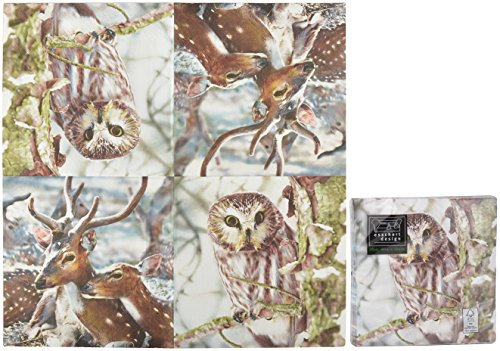 Esschert Design TP212 Papierservietten Hirsch/Eule