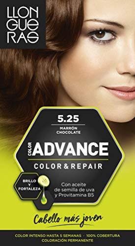 Llongueras Color Advance Tinte, Tono: 5,25 Marron Chocolate - 200 g