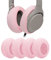 Geekria 2 Paar Ohrschützer aus Strick für Kopfhörer (zertifizierte Produktsicherheit), waschbarer und dehnbarer hygienischer Ohrmuschelschutz für Over-Ear-Headset-Ohrpolster (Größe M/Rosa)