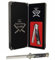 Klappbare Edelstahl-Schaltermesser-Kamm (Schwarz) - Druckknopf - Herr Sweeney Todd Flick Kamm/Display Box