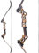 Tongtu 58 Takedown Recurvebogen Set Bogenschießen Pfeil und Bogen für Erwachsene Aluminiumlegierung 30 35 40 45 50 lb rechte Hand (Jungle Camouflage, 45LBS)