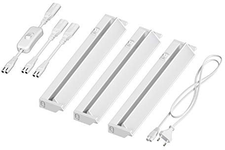 ledscom.de LED Unterbau-Leuchte LIWO 35cm, schwenkbar, mit Schalter, 14,082W, je 476lm, warmweiß, 3er Set