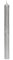 Bütic GmbH Stabkerzen Rustikal 250mm x Ø 22mm - in Gold und Silber, Farbe:Silber, Pack mit:4 Stück