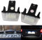 NOPNOG 1 Paire d'éclairage de plaque d'immatriculation à LED, Plastique ABS, DC 12V, 5W, pour Peugeot 206 207 306 307 308 5008, pour Citroën C3 C4 C5