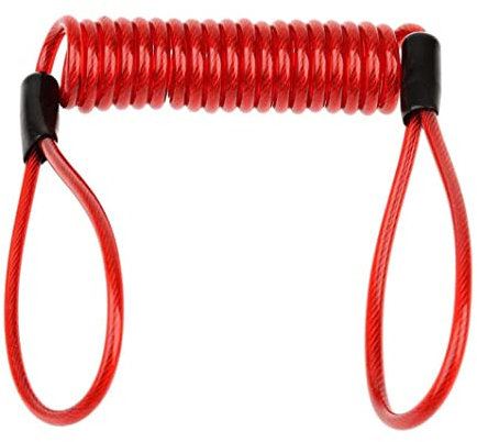 120 cm de sécurité Lanyard Sécurité anti-vol Moto-Motorcycle Disque de roue Disque Brake Lock Rappel Câble ressort