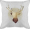 Kissen 50x50 - Dekoration - Hirsch Motiv Geschenk Jäger I Hirschgeweih Tracht - 50 x 50 cm - Weiß - hirschkissen mit füllung jaeger männerkissen hirschmotiv geweih pillow bavaria sofakissen