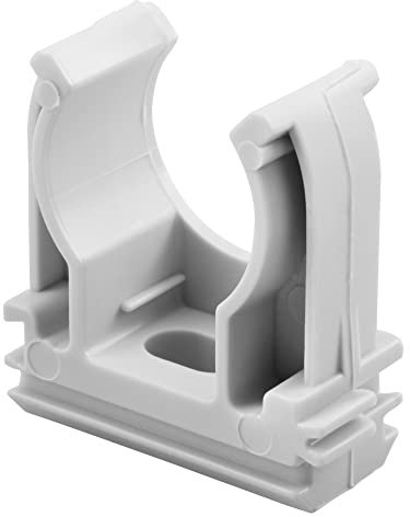 Gewiss SUPPORTO A CLIPS IN POLIMERO ANTICHOC - 16 mm - GRIGIO RAL 7035 (25 PEZZI)