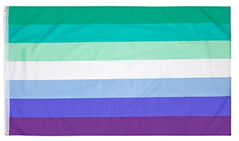 PHENO FLAGS bandera del orgullo gay 90 x 150 cm con ojales de latón - Bandera LGBTQ resistente a la intemperie para asta - 100% poliéster
