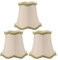 Lampenschirm Clip On, Lampenschirme, 3er-Set, Kandelaber-Schirme, modernes Beige, die auf die Glühbirnen-Glocke-Lampenschirme als Ersatz für Hängelampe Tischlampe Stehlampe