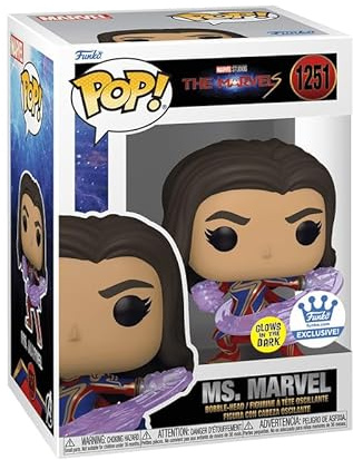 Funko Pop! Marvel: Ms. Marvel in Fighting Stance *Glow in The Dark Shop Exclusive