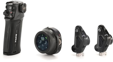 Tilta Nucleus Nano II Control Handle Kit - Wireless Lens Control System | Includes Hand Wheel, 2 Motors, Power Handle + More | Wireless Zoom, Focus, Aperture Control | Follow Focus | Touch Screen