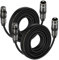 FORE Mikrofonkabel XLR Stecker auf XLR Busche Kabel 5m 2-Stück