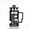 GaRcan French Press Pot Casalinghi Cafe Vetro Moka Caffè Tè Schiuma di Latte Schiuma di Latte Filtro Pressione 350ml Teiera (Nero)