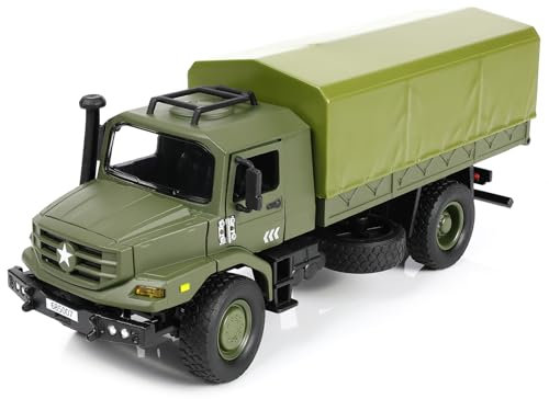 NUOTIE 1/36 Unimog U1300L (4x4) Modellauto Metall Druckguss Militär Panzerfahrzeug Schlachtfeld LKW Behandlung Transportfahrzeug