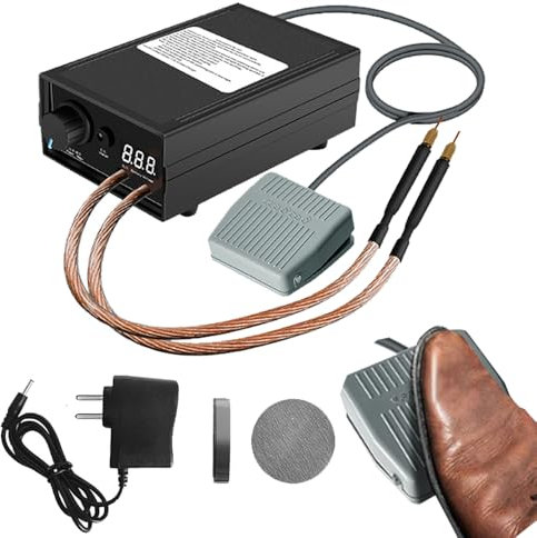 Saldatore a Punti, Saldatrice a Punti Fai Da Te,8000W Saldatore a Punti a Batteria Portatile,Corrente Regolabile, per Set di Saldatrici a Punti,per Lamiera di Nichel da 0,1 a 0,3mm