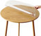Film de protection de table en verre - 1,5 mm d'épaisseur - Rond - Dépoli - Nappe de protection de table