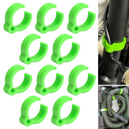 ZHIXING Spiralschlauchschellen für 27 mm Schläuche, 10 Stück, kompatibel mit Festool Schleifmaschine/Staubabsaugung, Grün