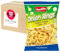 Pere's Candy Bundle für 5 x 125 g Extrudierter Onion Rings Maissnack Knusprig-gepuffter Maissnack + Pere's Candy Notepad DIN A7-25 Blatt